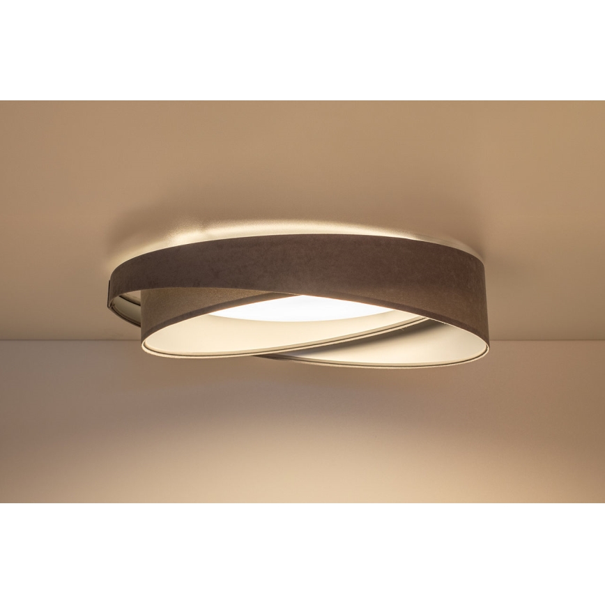 LED-kattovalaisin GALAXY MODERN LED/24W/230V, halkaisija 55 cm, harmaa/hopea