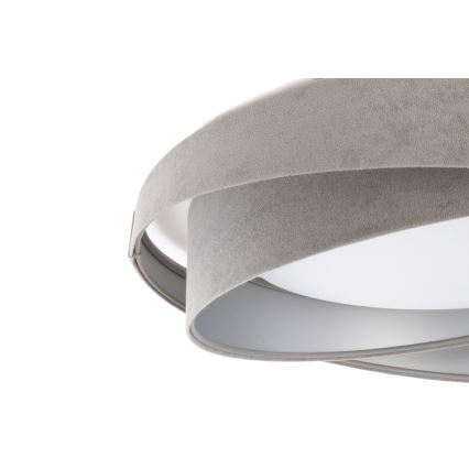 LED-kattovalaisin GALAXY MODERN LED/24W/230V, halkaisija 55 cm, harmaa/hopea