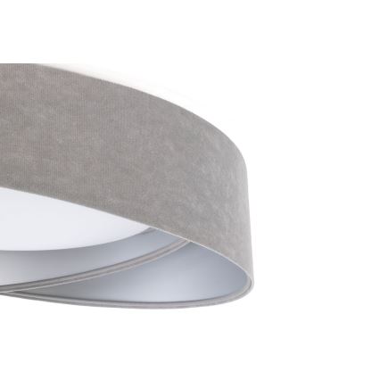 LED-kattovalaisin GALAXY MODERN LED/24W/230V, halkaisija 55 cm, harmaa/hopea