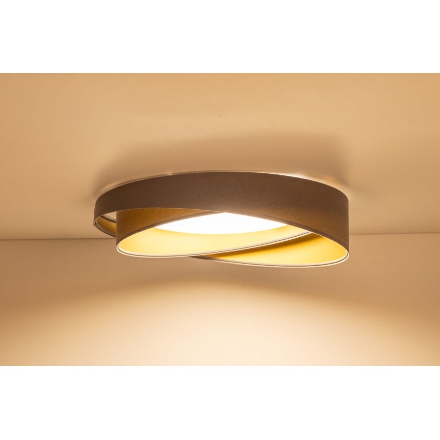 LED-kattovalaisin GALAXY MODERN LED/24W/230V halkaisija 55 cm harmaa/kulta