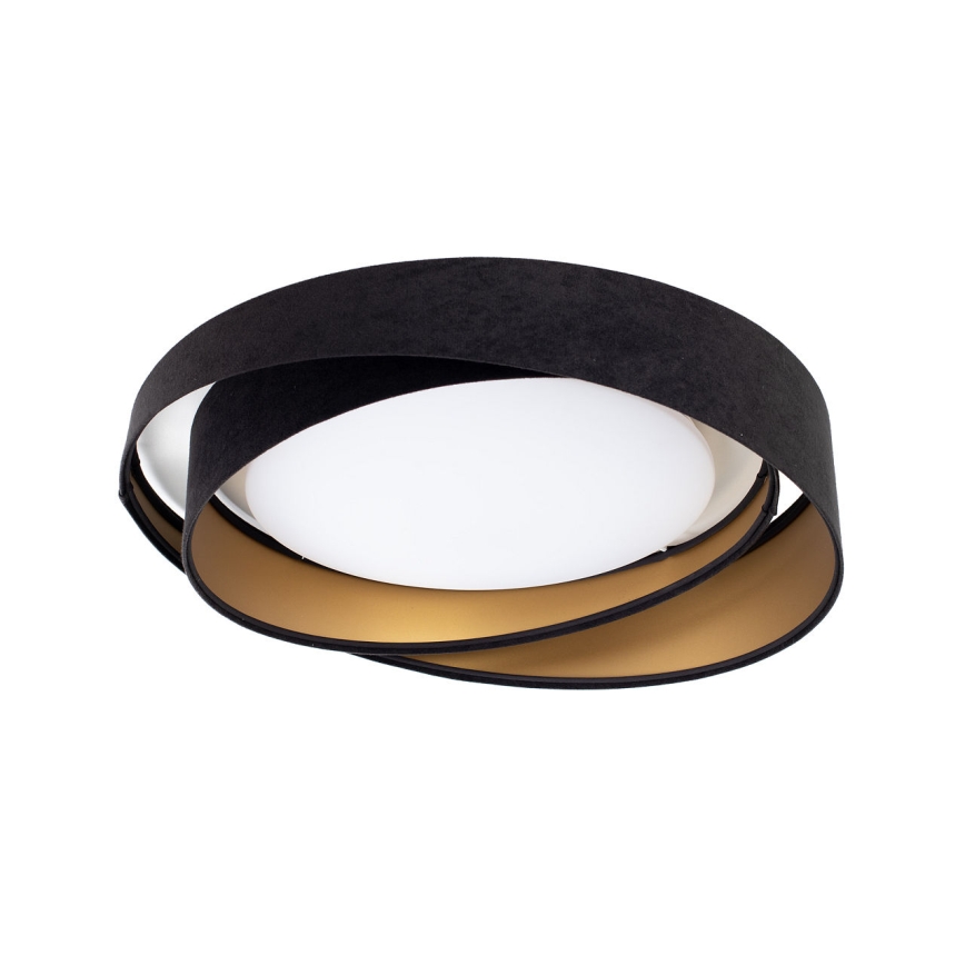 LED-kattovalaisin GALAXY MODERN LED/24W/230V, halkaisija 55 cm, musta/kultainen