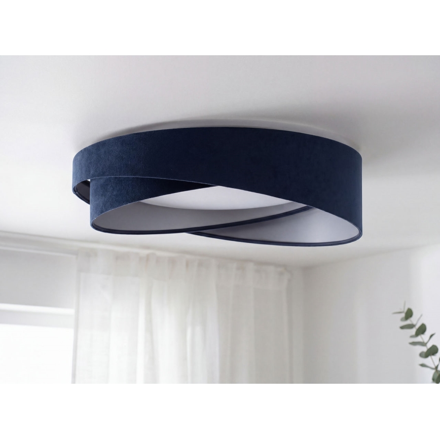 LED-kattovalaisin GALAXY MODERN LED/24W/230V halkaisija 55 cm sininen/hopea