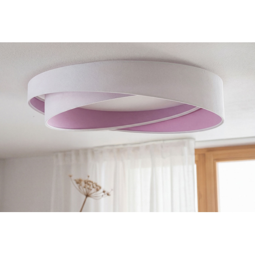 LED-kattovalaisin GALAXY MODERN LED/24W/230V halkaisija 55 cm valkoinen/violetti