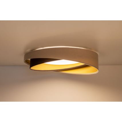 LED-kattovalaisin GALAXY MODERN LED/24W/230V Ø 55 cm beige/ruskea/kultainen