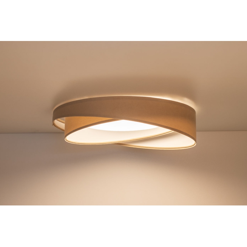 LED-kattovalaisin GALAXY MODERN LED/24W/230V Ø 55 cm beige/valkoinen