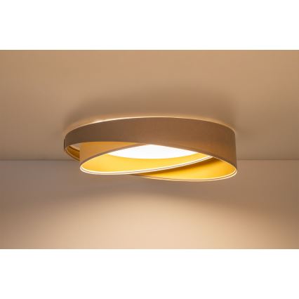 LED-kattovalaisin GALAXY MODERN LED/24W/230V Ø 55 cm beige/valkoinen/kultainen