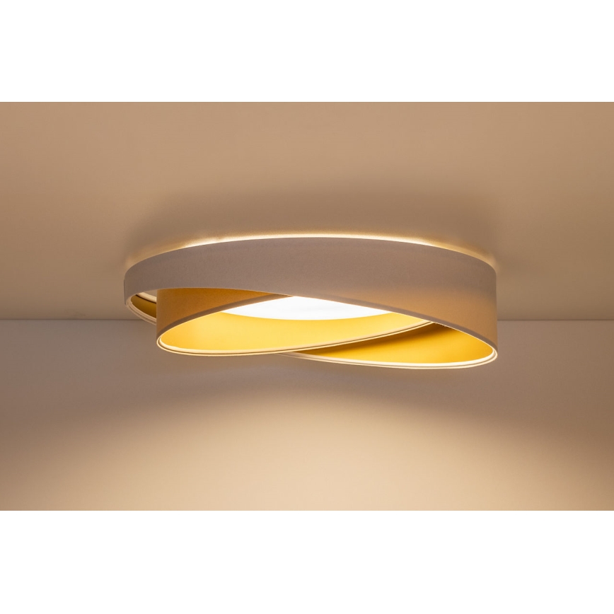 LED-kattovalaisin GALAXY MODERN LED/24W/230V Ø 55 cm valkoinen/beige/kultainen