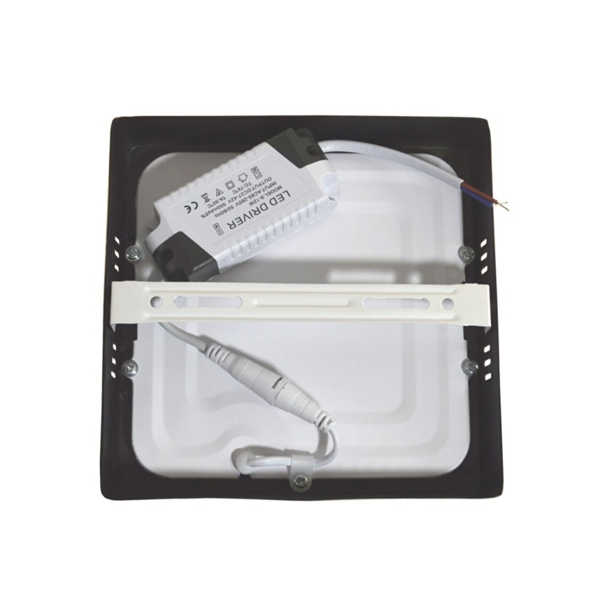 LED-kattovalaisin GERRY LED/12W/230V 4000K musta