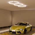 LED-kattovalaisin HEXAGON LED/128W/85-265V 4000K 248x97 cm CRI 90 IP54 valkoinen