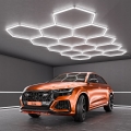 LED-kattovalaisin HEXAGON LED/570W/85-265V 6500K 522x298 cm CRI 90 IP44 valkoinen