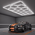 LED-kattovalaisin HEXAGON LED/696W/85-265V 6500K 484x243 cm CRI 90 IP44 valkoinen