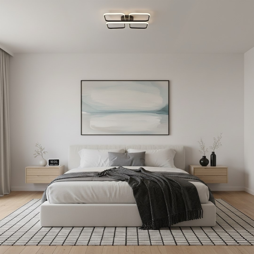 LED-kattovalaisin HIDALGO LED/40W/230V musta