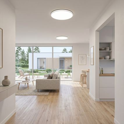 LED-kattovalaisin HUGO LED/16/24/32W/230V 3000/4000/6500K Ø 37 cm IP54 valkoinen