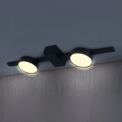 LED-kattovalaisin JOY 2xGX53/6W/230V musta