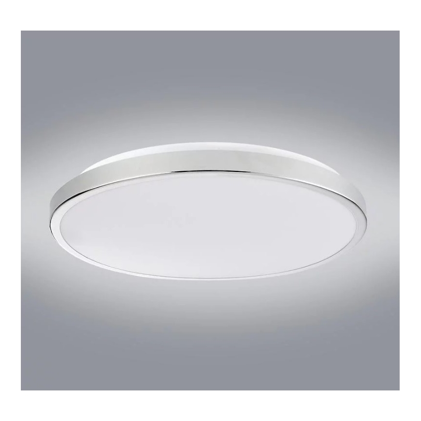 LED-kattovalaisin KERN LED/24W/230V halkaisija 40 cm kiiltävä kromi