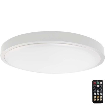 LED-kattovalaisin kylpyhuoneeseen anturilla LED/18W/230V 6500K IP44 halkaisija 29,5 cm valkoinen + kauko-ohjaus