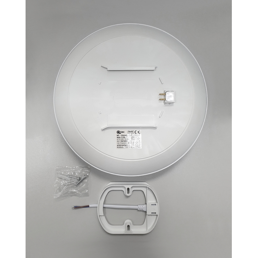 LED-kattovalaisin kylpyhuoneeseen CIRCLE LED/18W/230V 4000K halkaisija 30 cm IP44 valkoinen
