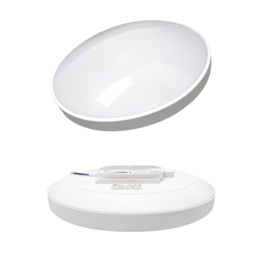 LED-kattovalaisin kylpyhuoneeseen CIRCLE LED/18W/230V 4000K halkaisija 30 cm IP44 valkoinen