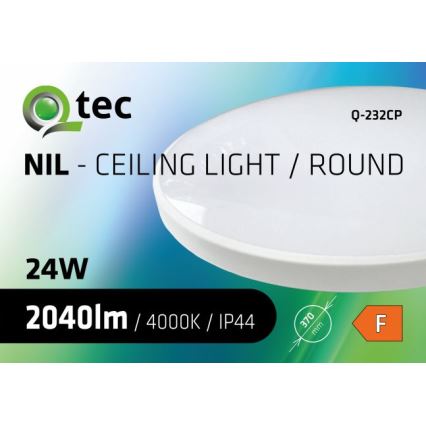 LED-kattovalaisin kylpyhuoneeseen CIRCLE LED/24W/230V 4000K halkaisija 37 cm IP44 valkoinen
