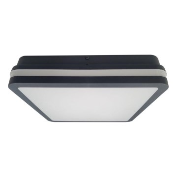 LED-kattovalaisin kylpyhuoneeseen ELLÉ LED/24W/230V 3000/4000/6500K 26x26 cm IP54 antrasiitti