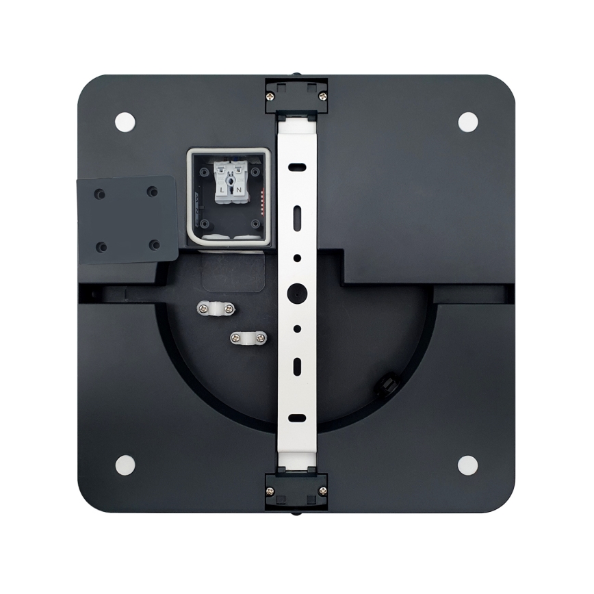 LED-kattovalaisin kylpyhuoneeseen ELLÉ LED/24W/230V 3000/4000/6500K 26x26 cm IP54 antrasiitti