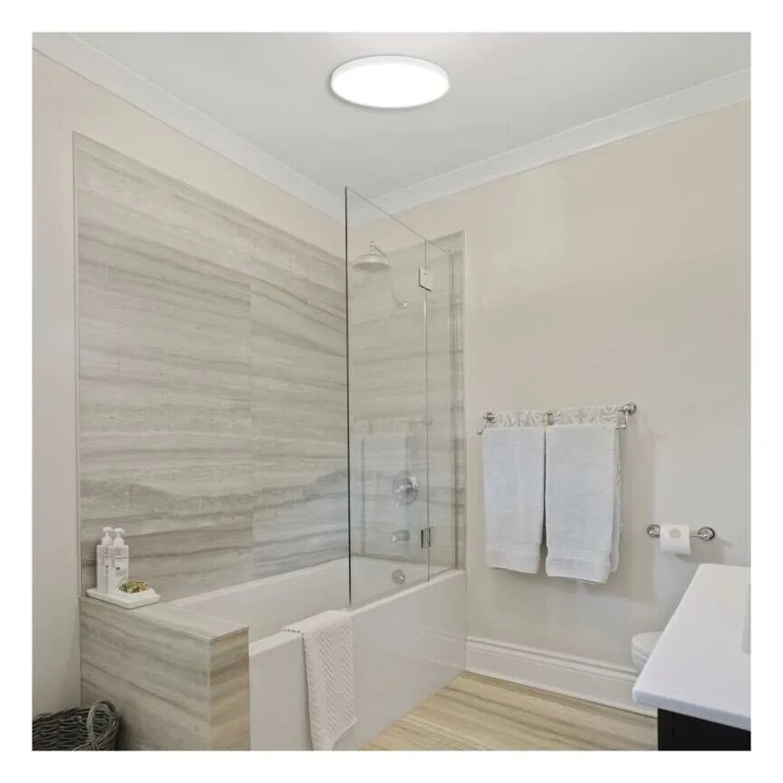 LED-kattovalaisin kylpyhuoneeseen LED/15W/230V 3000/4000/5700K IP55 valkoinen