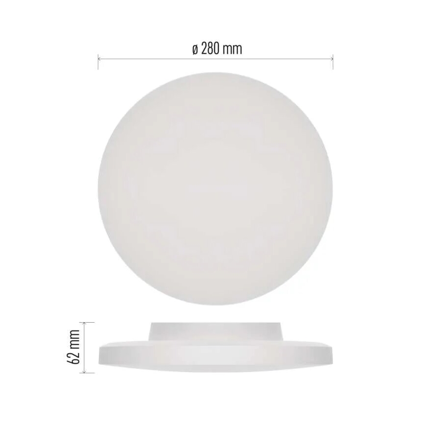 LED-kattovalaisin kylpyhuoneeseen LED/15W/230V 3000/4000/5700K IP55 valkoinen