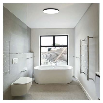 LED-kattovalaisin kylpyhuoneeseen LED/18W/230V 3000/4000/5700K IP55 musta