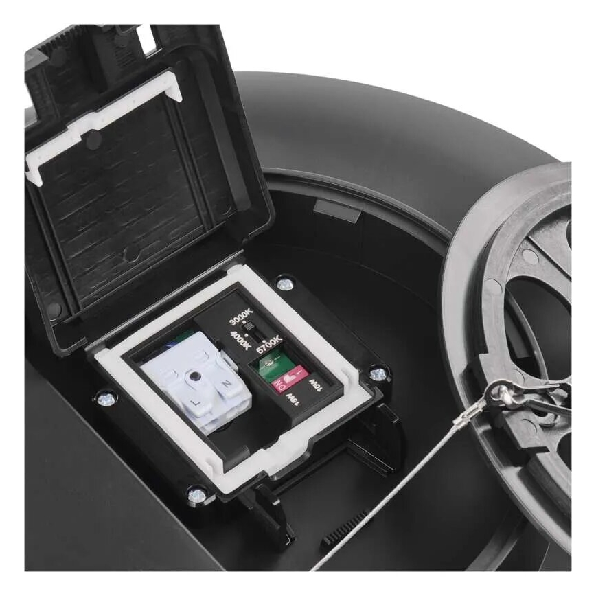 LED-kattovalaisin kylpyhuoneeseen LED/18W/230V 3000/4000/5700K IP55 musta