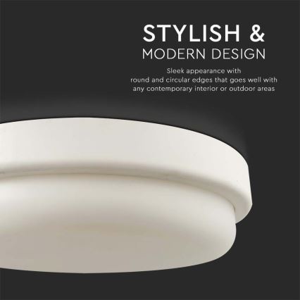LED-kattovalaisin kylpyhuoneeseen LED/18W/230V 3000K IP54 halkaisija 19,5 cm