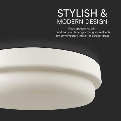 LED-kattovalaisin kylpyhuoneeseen LED/24W/230V 4000K IP54 halkaisija 24 cm