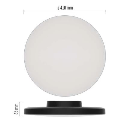 LED-kattovalaisin kylpyhuoneeseen LED/32W/230V 3000/4000/5700K IP55 musta