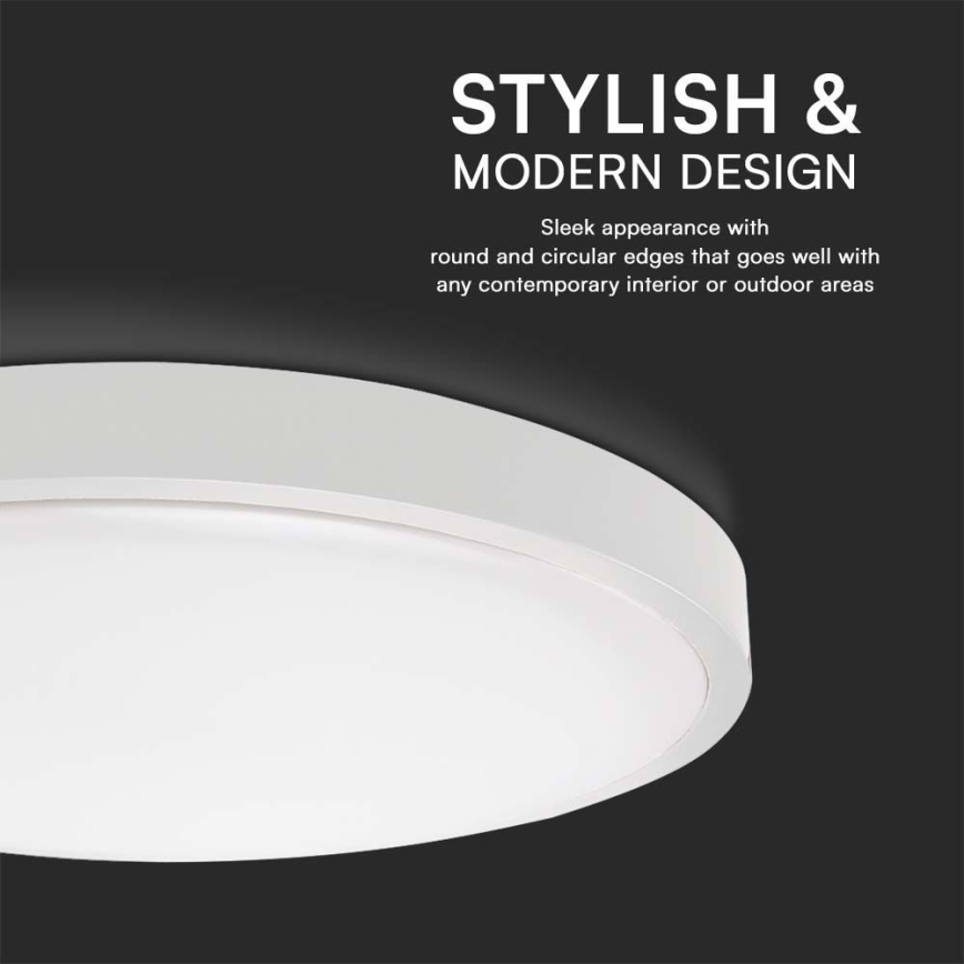 LED-kattovalaisin kylpyhuoneeseen LED/36W/230V 3000K IP44 halkaisija 35 cm valkoinen