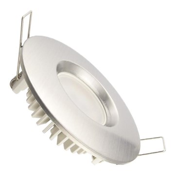 LED-kattovalaisin kylpyhuoneeseen LED/7W/230V 4000K hopea IP44