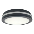 LED-kattovalaisin kylpyhuoneeseen liiketunnistimella LED/20W/230V 3000/4000/6500K Ø 23 cm IP54 antrasiitti