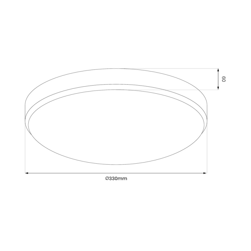 LED-kattovalaisin kylpyhuoneeseen MAYA LED/15W/230V halkaisija 33 cm IP44 kulta