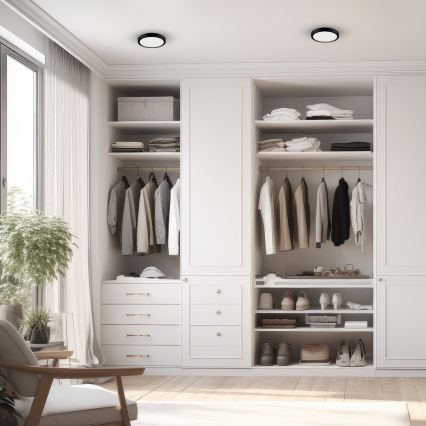 LED-kattovalaisin kylpyhuoneeseen VERA LED/12W/230V 4000K IP65 musta