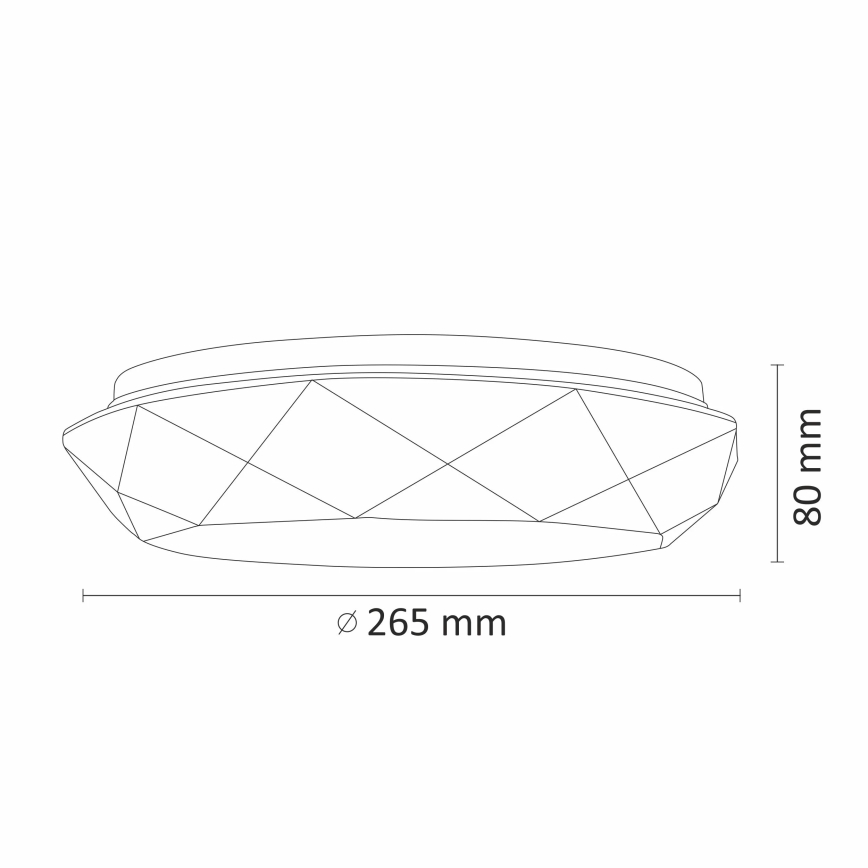 LED-kattovalaisin kylpyhuoneessa GALAXY LED/12W/230V IP44