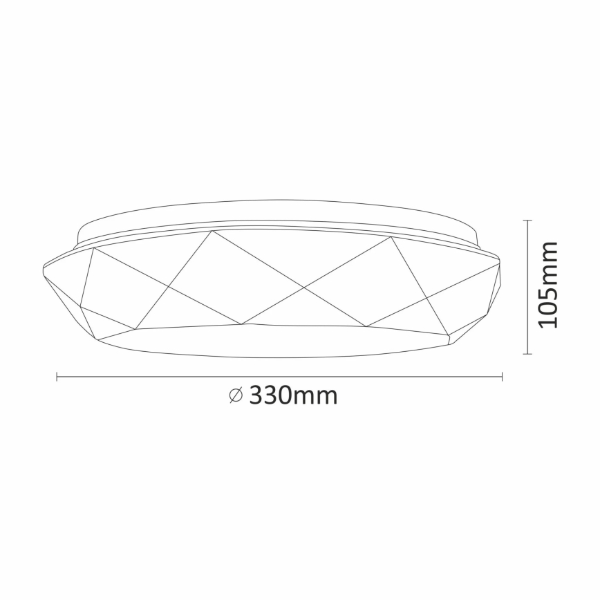 LED-kattovalaisin kylpyhuoneessa GALAXY LED/17W/230V IP44