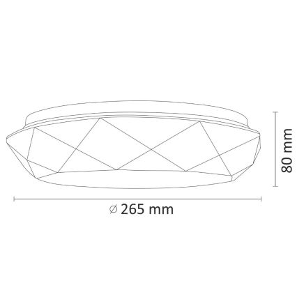 LED-kattovalaisin kylpyhuoneessa SELINA LED/12W/230V IP44