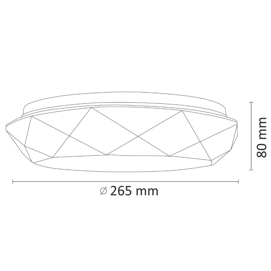 LED-kattovalaisin kylpyhuoneessa SELINA LED/12W/230V IP44
