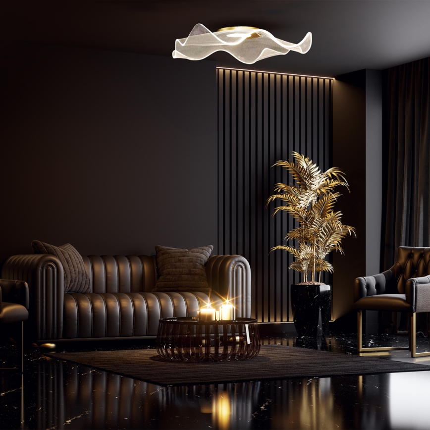 LED-kattovalaisin LARGO LED/16W/230V kulta