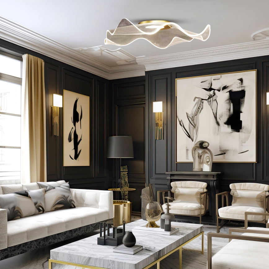 LED-kattovalaisin LARGO LED/16W/230V kulta