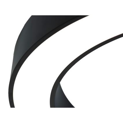 LED-kattovalaisin LED/100 W/230 V 3000/4000/6500 K Ø 100 cm musta