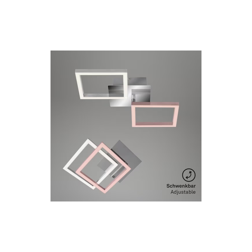 LED-kattovalaisin LED/10W/230V 3000K mattakromi