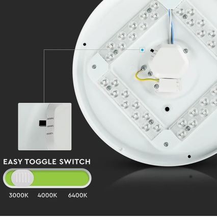 LED Kattovalaisin LED/12W/230V 26cm 3000K/4000K/6400K