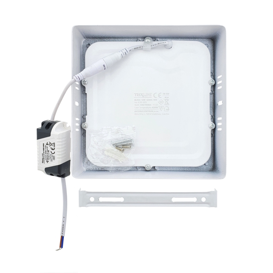 LED-kattovalaisin LED/12W/230V 2700K 16,3x16,3 cm valkoinen