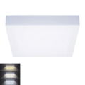 LED-kattovalaisin LED/12W/230V 3000/4000/6000K 17x17 cm valkoinen