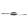 LED-kattovalaisin LED/12W/230V 3000K 94,5 cm musta