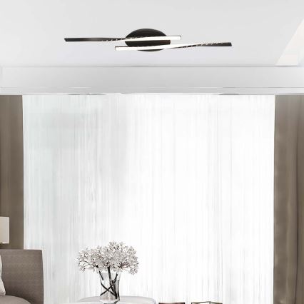 LED-kattovalaisin LED/12W/230V 3000K 94,5 cm musta